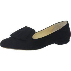 Aquatalia by Marvin K 'Angelica' Leather Suede Blue Bow Flat Shoes $350